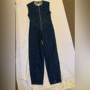 Universal Thread Dark Blue Denim Overalls